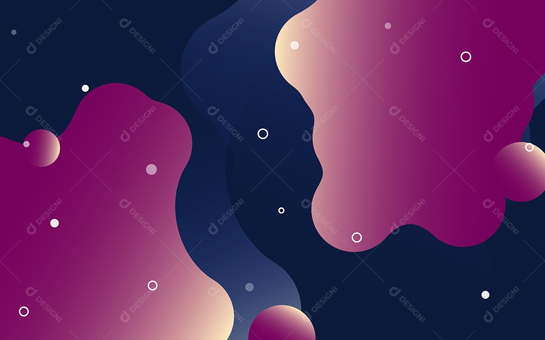 Lindo Fundo Abstrato com Líquido Fluido em Degradê Ilustração Vetor EPS