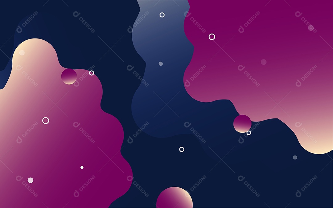 Lindo Fundo Abstrato com Líquido Fluido em Degradê Ilustração Vetor EPS