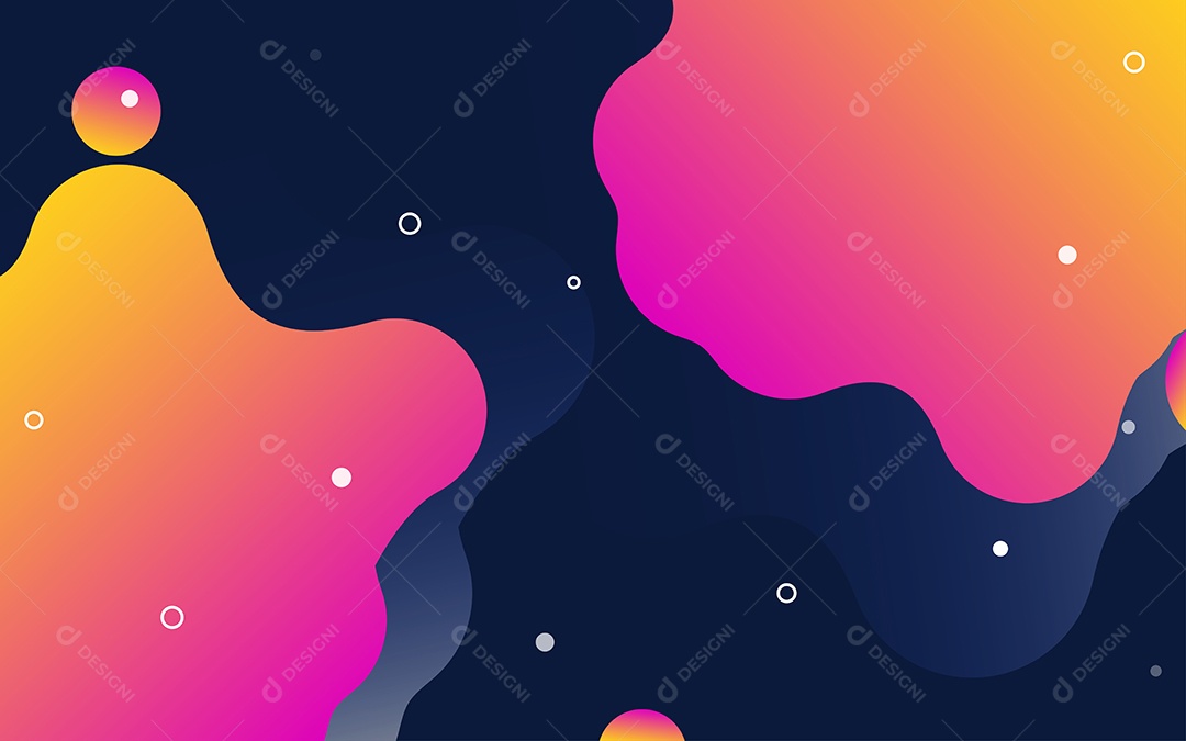 Lindo Fundo Abstrato com Líquido Fluido em Degradê Ilustração Vetor EPS