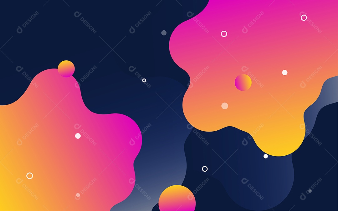 Lindo Fundo Abstrato com Líquido Fluido em Degradê Ilustração Vetor EPS