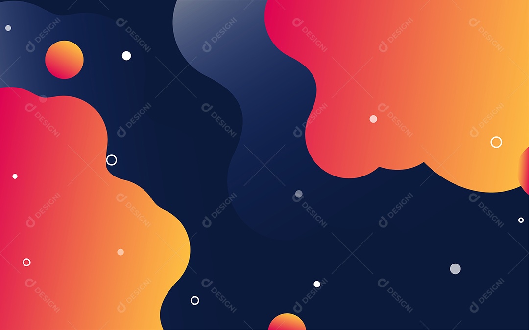 Lindo Fundo Abstrato com Líquido Fluido em Degradê Ilustração Vetor EPS