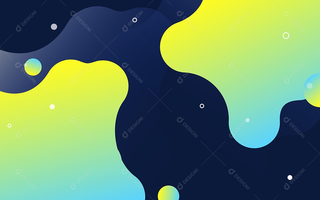 Lindo Fundo Abstrato com Líquido Fluido em Degradê Ilustração Vetor EPS