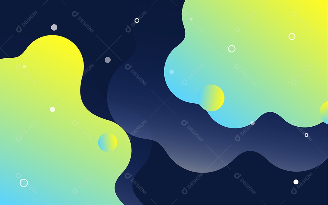 Lindo Fundo Abstrato com Líquido Fluido em Degradê Ilustração Vetor EPS