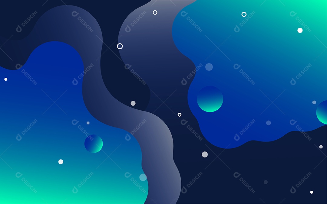 Lindo Fundo Abstrato com Líquido Fluido em Degradê Ilustração Vetor EPS