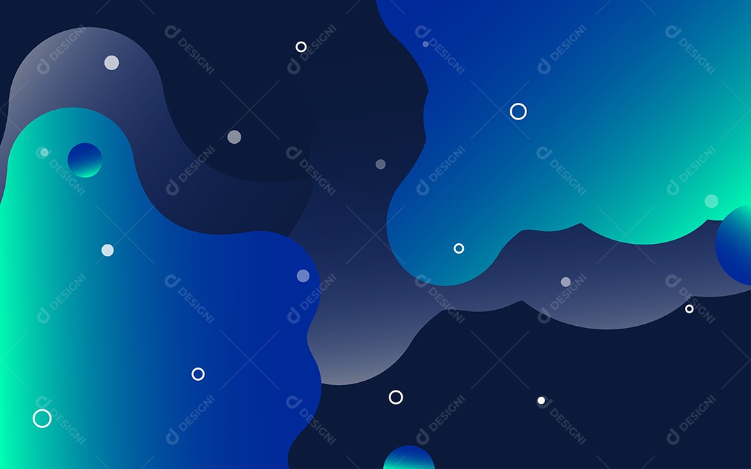 Lindo Fundo Abstrato com Líquido Fluido em Degradê Ilustração Vetor EPS
