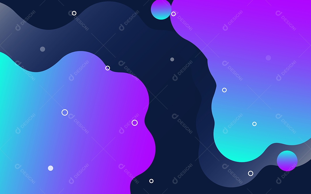 Lindo Fundo Abstrato com Líquido Fluido em Degradê Ilustração Vetor EPS