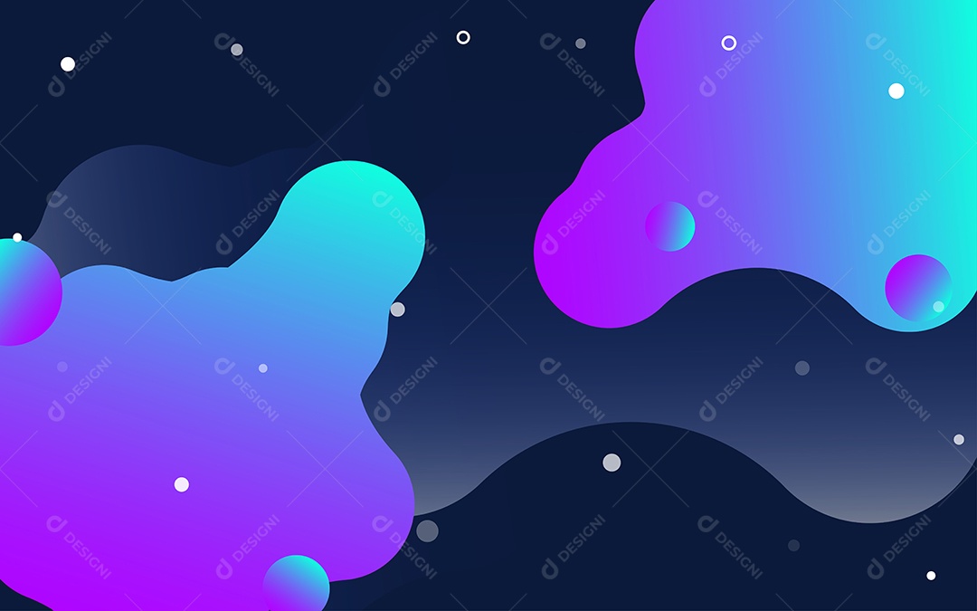 Lindo Fundo Abstrato com Líquido Fluido em Degradê Ilustração Vetor EPS