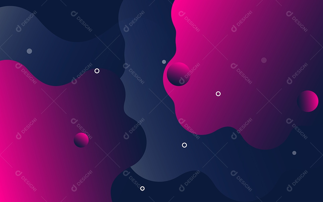 Lindo Fundo Abstrato com Líquido Fluido em Degradê Ilustração Vetor EPS