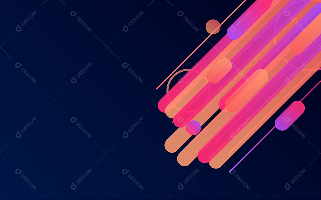 Fundo com Linhas Criativas Ilustração Vetor EPS