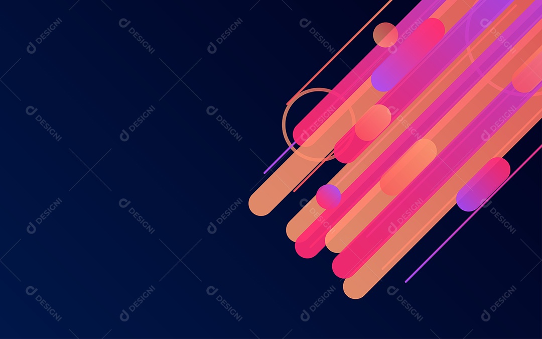 Fundo com Linhas Criativas Ilustração Vetor EPS