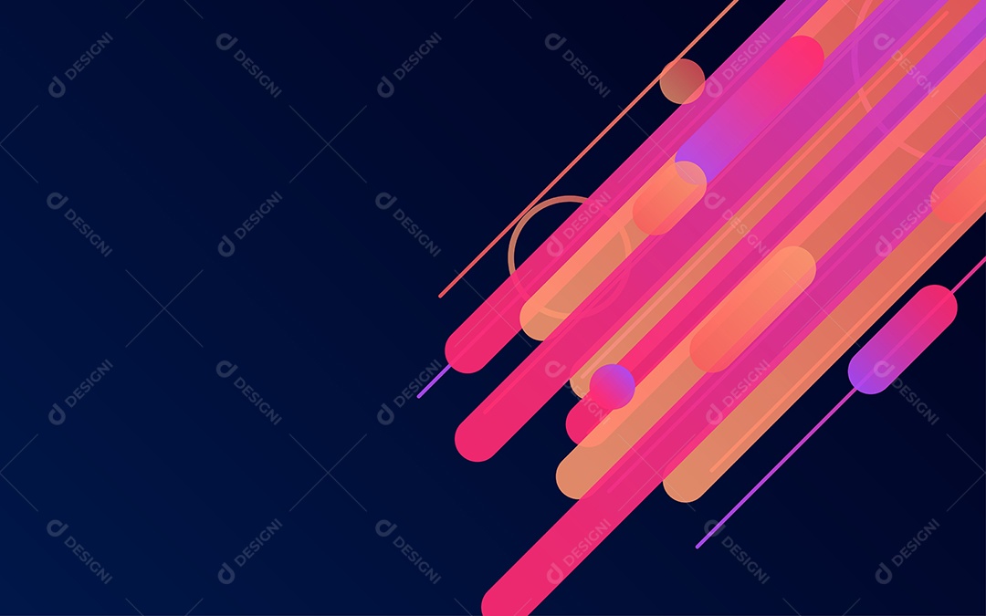 Fundo com Linhas Criativas Ilustração Vetor EPS