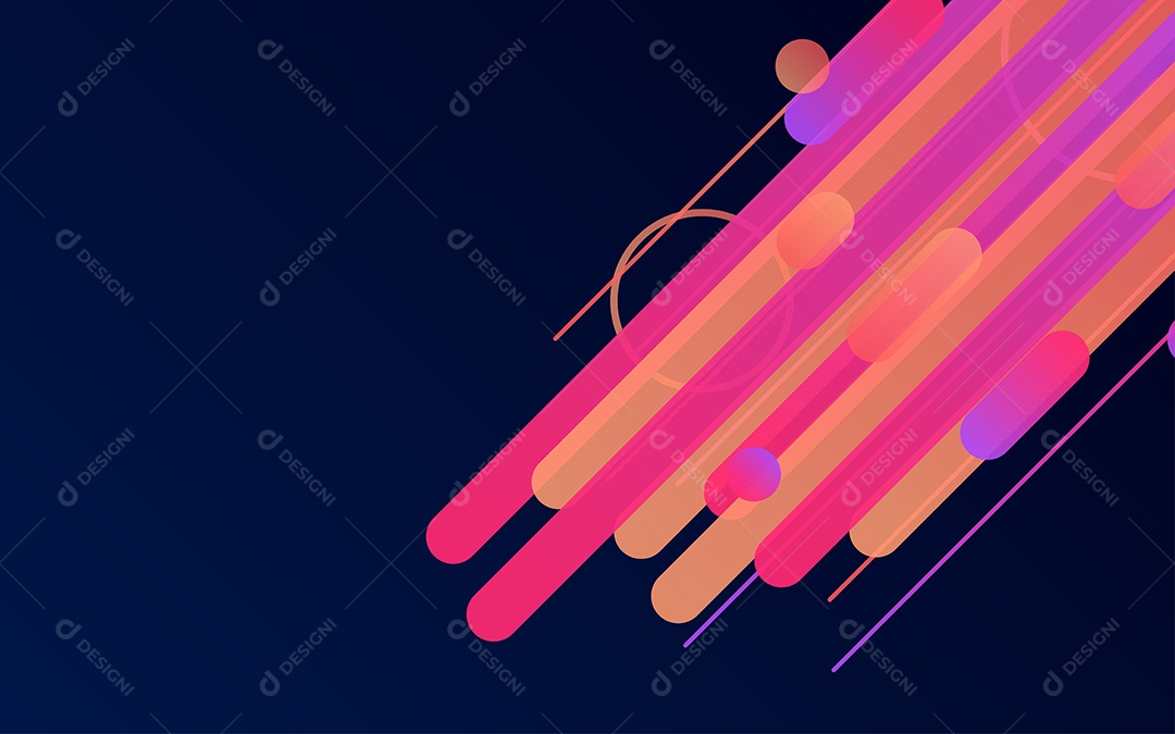 Fundo com Linhas Criativas Ilustração Vetor EPS