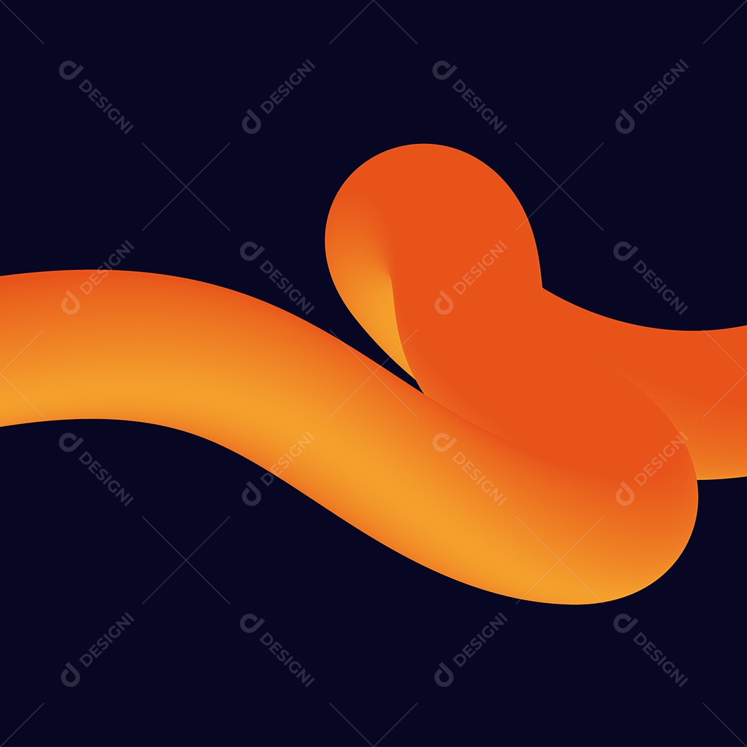 Forma Liquida Torcida Ilustração Vetor EPS