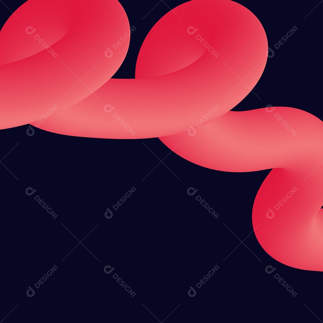 Forma Liquida Torcida Ilustração Vetor EPS