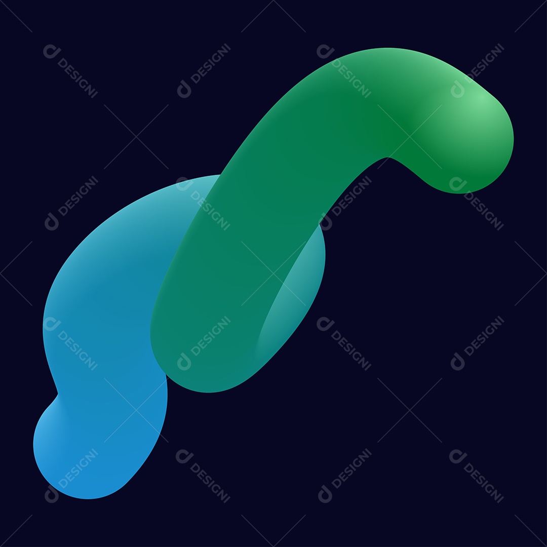 Forma Liquida Torcida Ilustração Vetor EPS