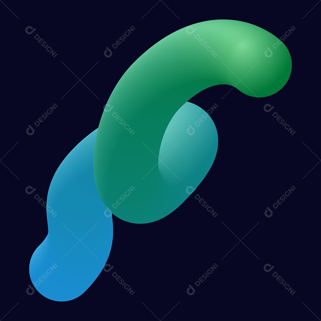 Forma Liquida Torcida Ilustração Vetor EPS