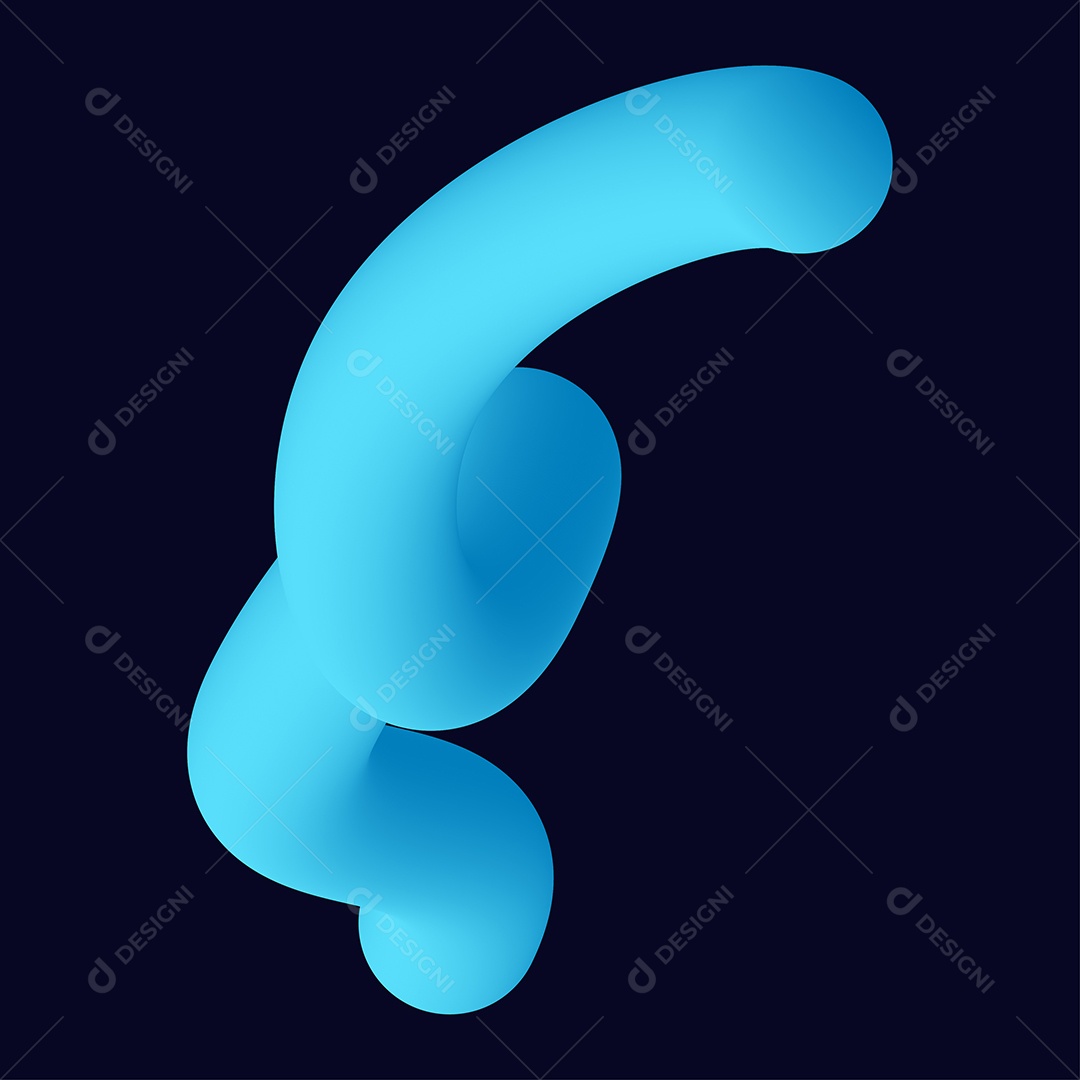 Forma Liquida Torcida Ilustração Vetor EPS