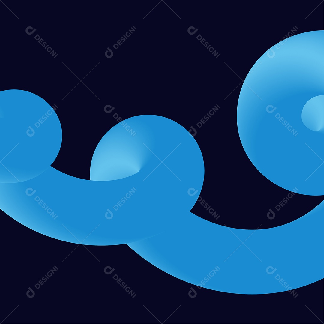 Forma Liquida Torcida Ilustração Vetor EPS