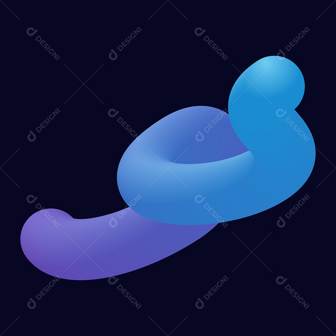 Forma Liquida Torcida Ilustração Vetor EPS