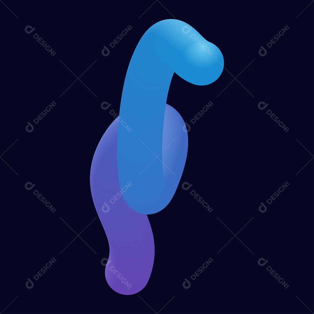 Forma Liquida Torcida Ilustração Vetor EPS