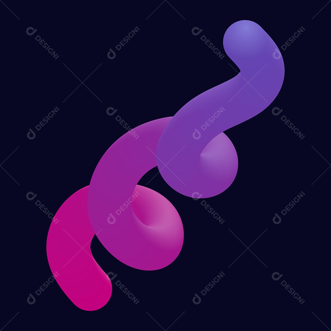 Forma Liquida Torcida Ilustração Vetor EPS