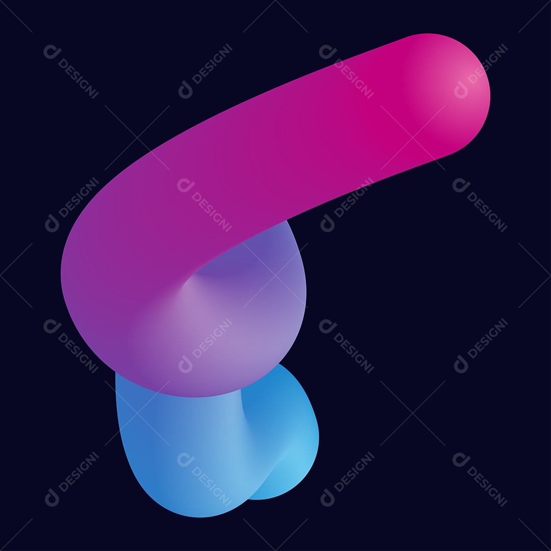 Forma Liquida Torcida Ilustração Vetor EPS