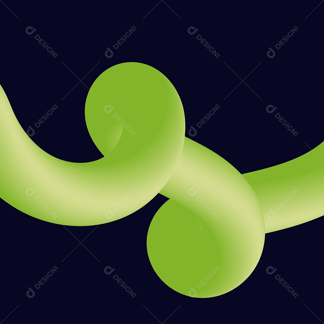 Forma Liquida Torcida Ilustração Vetor EPS