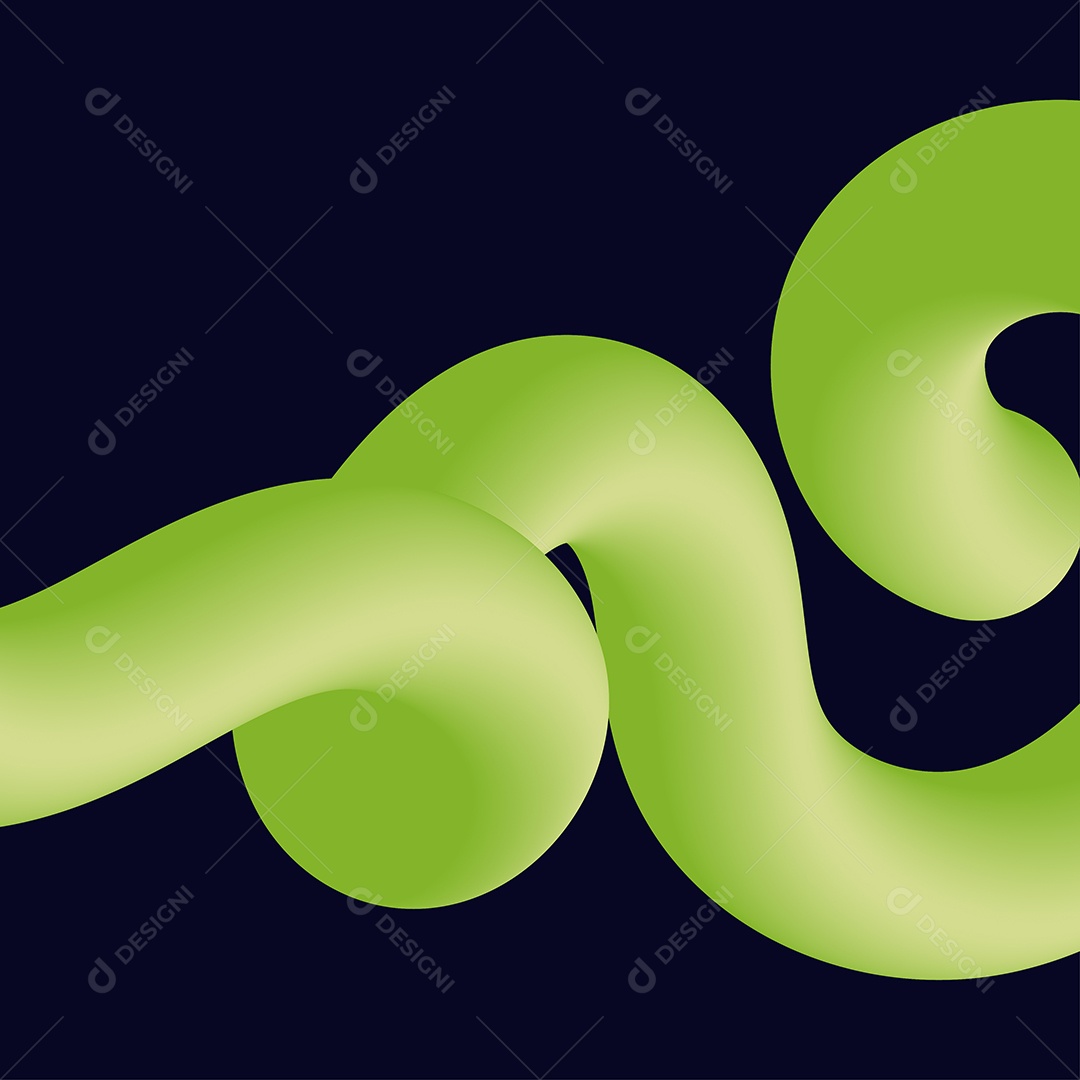 Forma Liquida Torcida Ilustração Vetor EPS