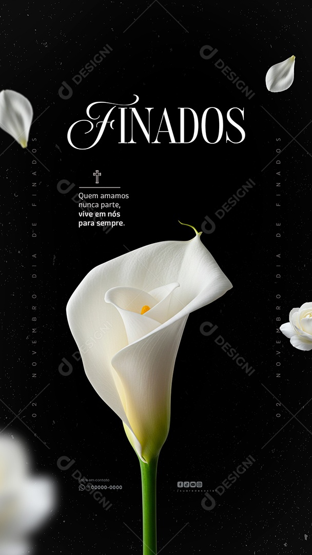Story Dia de Finados 02 de Novembro Social Media PSD Editável