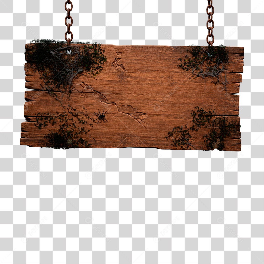 Placa de Madeira PNG Transparente