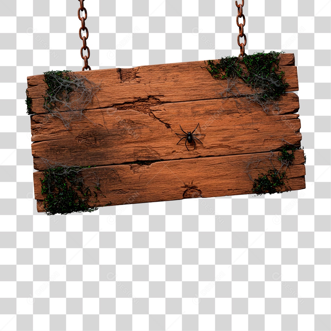 Placa de Madeira PNG Transparente