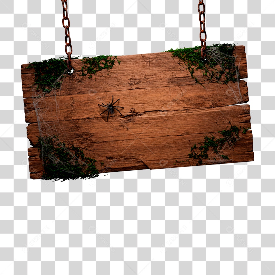 Placa de Madeira PNG Transparente