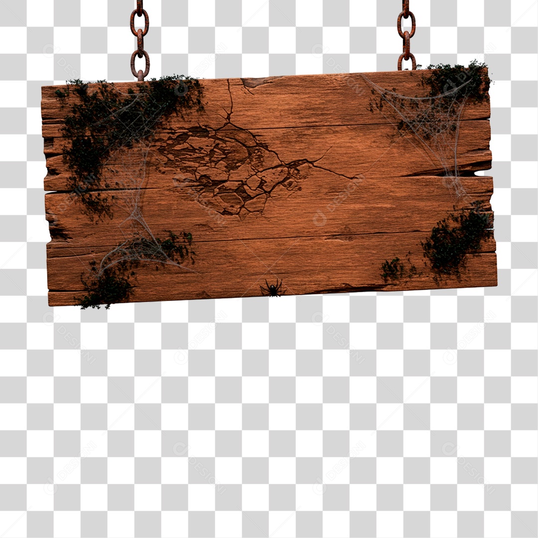 Placa de Madeira PNG Transparente