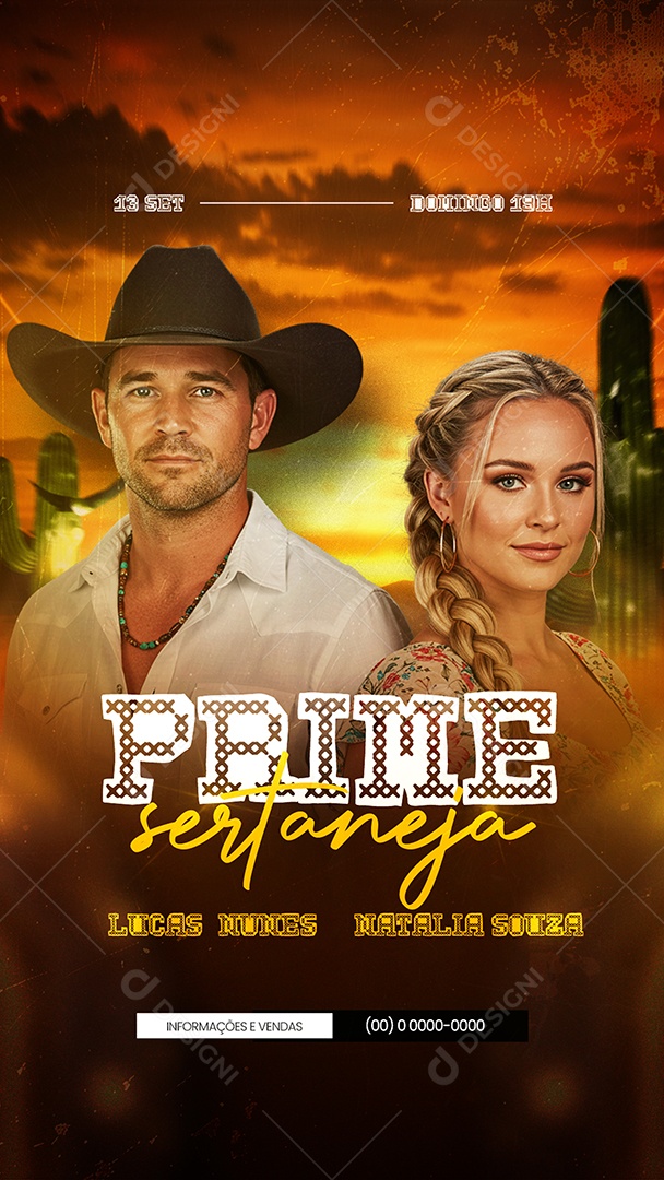 Social Media Story Flyer Próximos Shows PSD Editável