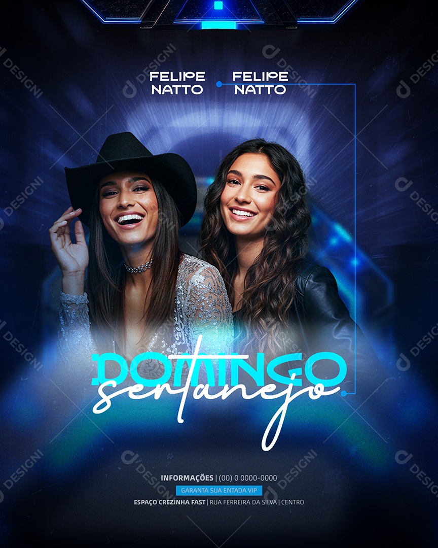 Flyer Próximos Shows Social Media PSD Editável