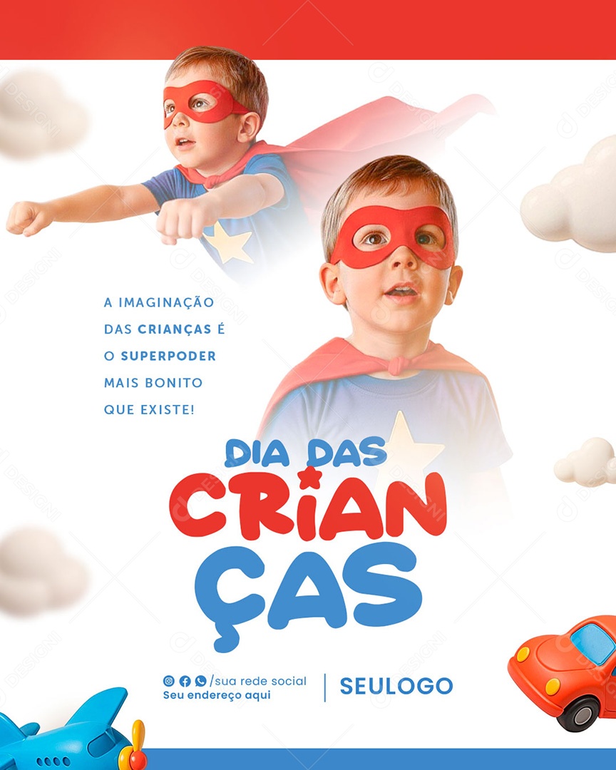 Feliz Dia das Crianças 12 de Outubro Social Media PSD Editável
