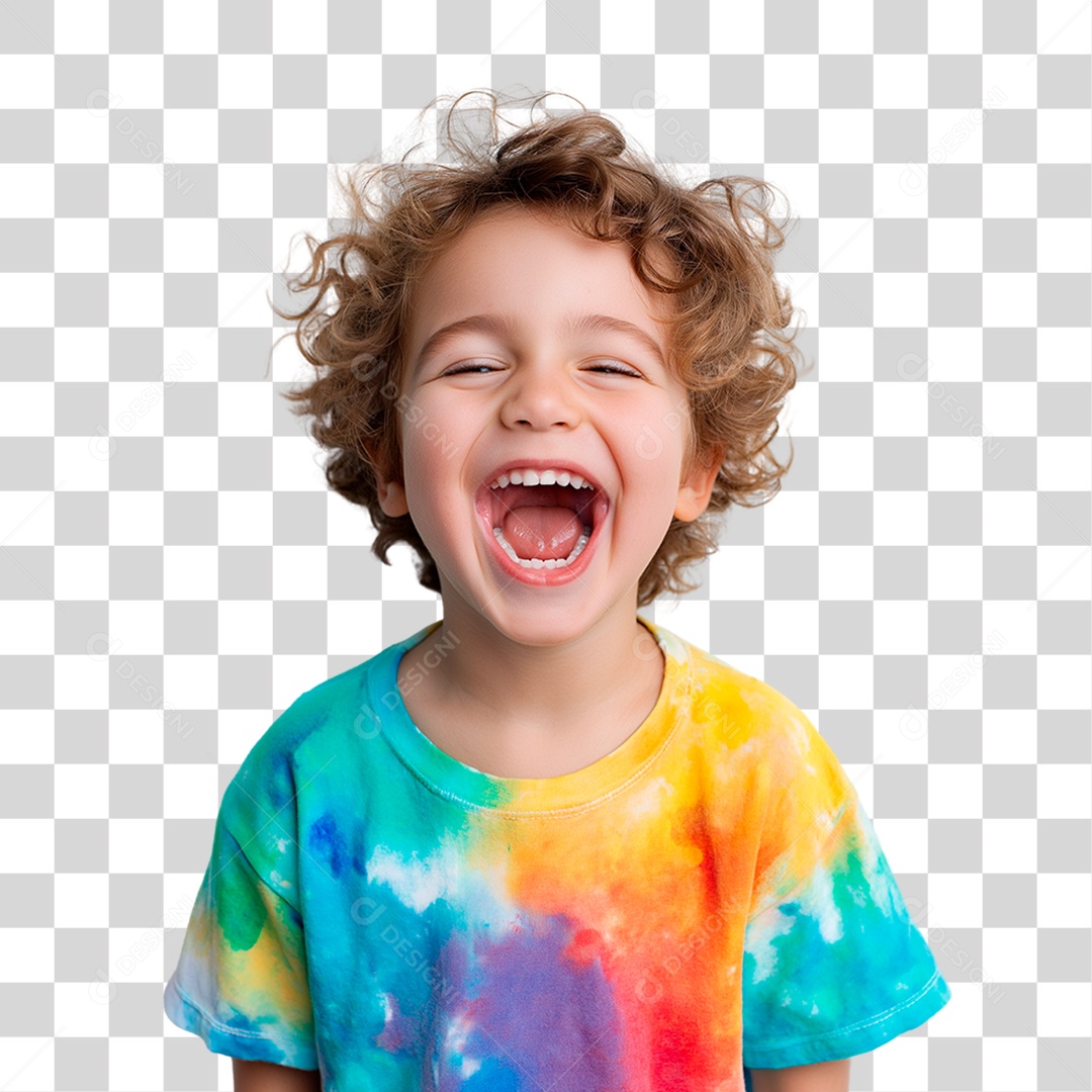 Menino Alegre PNG Transparente