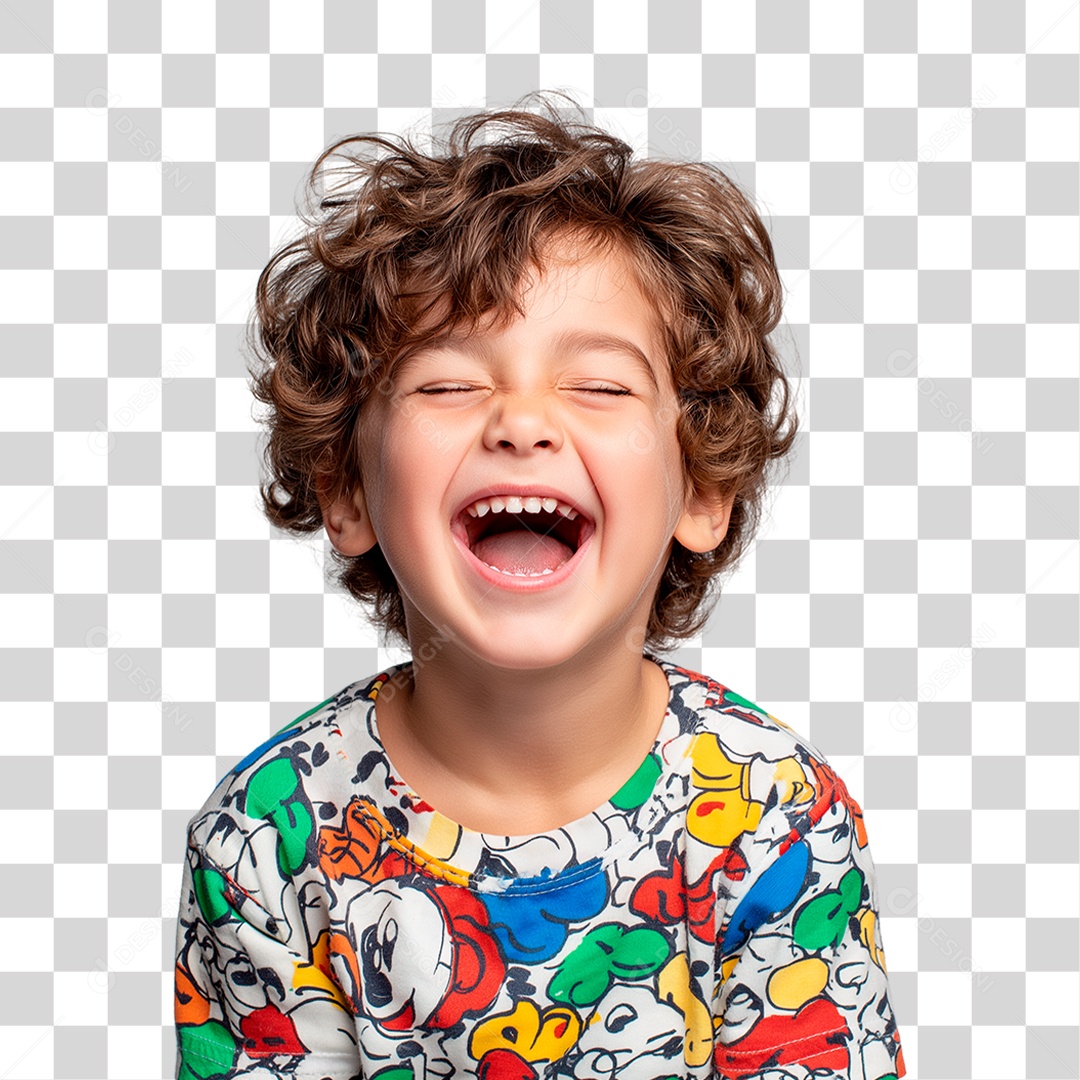 Menino Alegre PNG Transparente