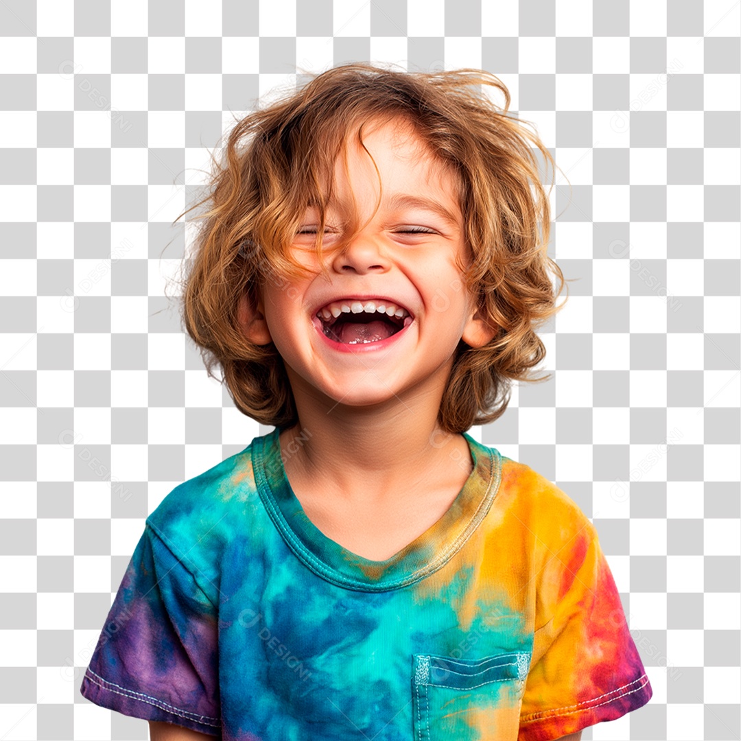 Menino Alegre PNG Transparente