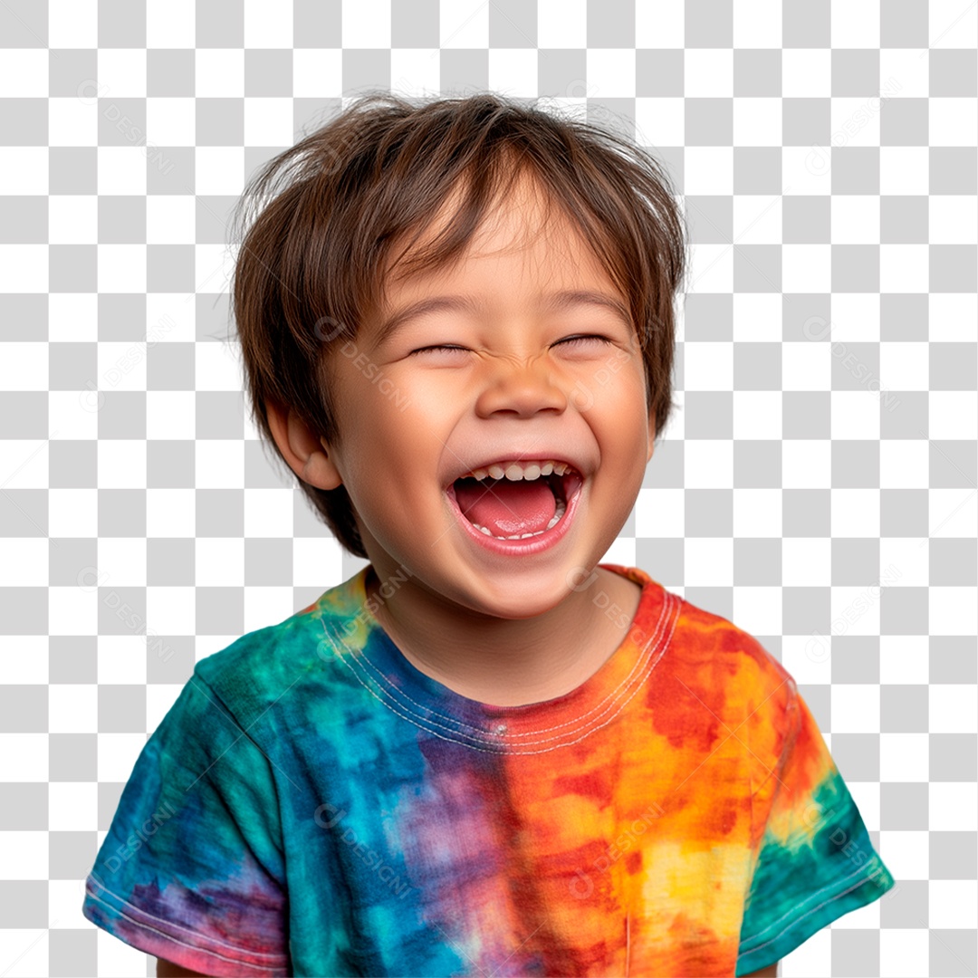 Menino Alegre PNG Transparente