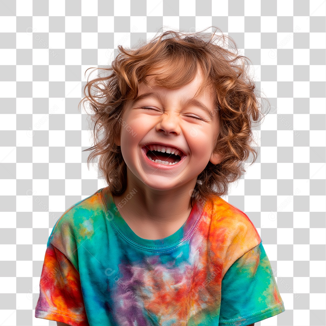 Menino Alegre PNG Transparente