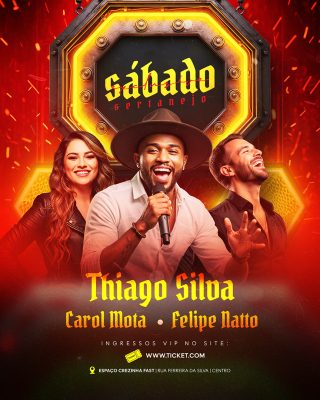 Social Media Flyer Próximos Shows PSD Editável