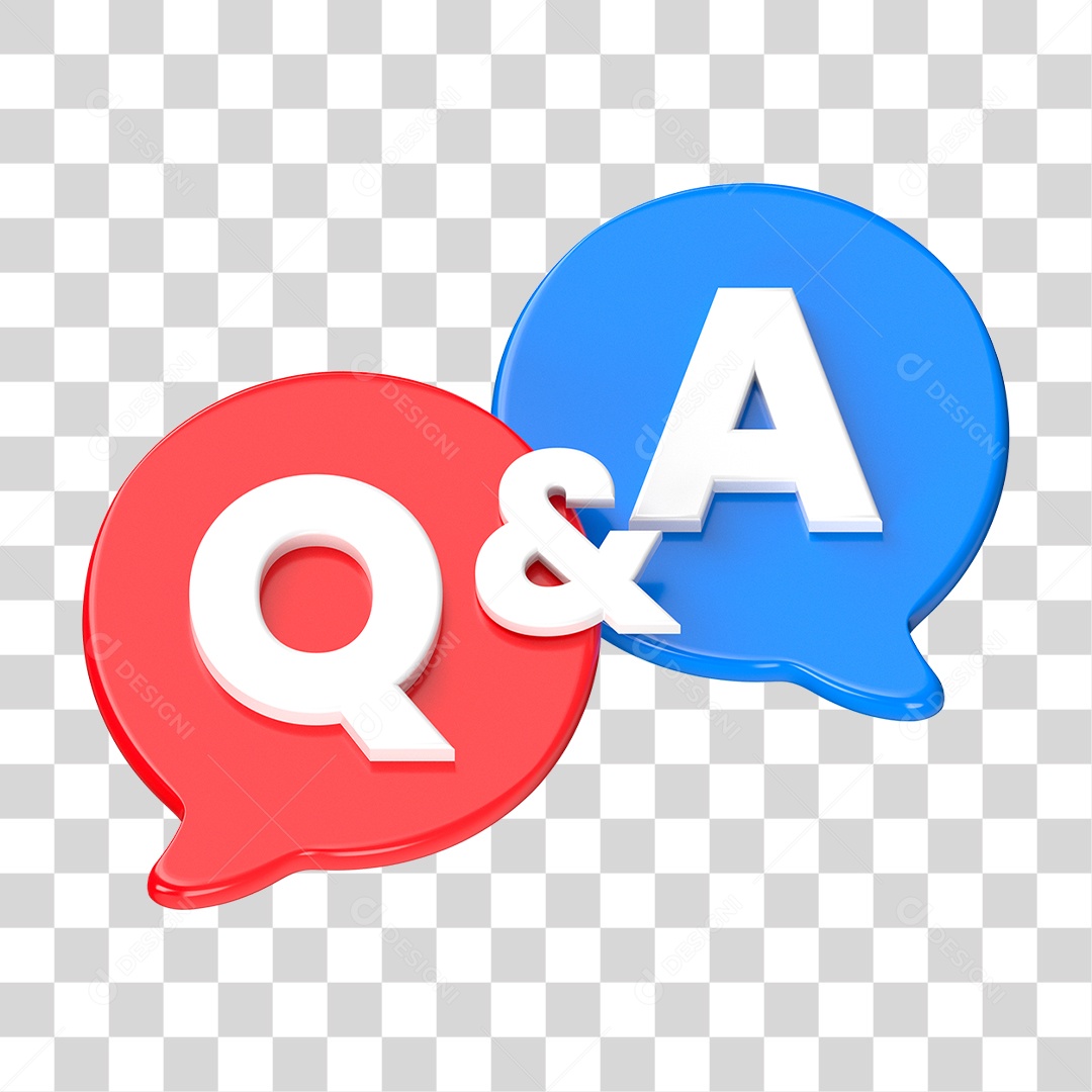 Balão de Fala 3D PNG Transparente