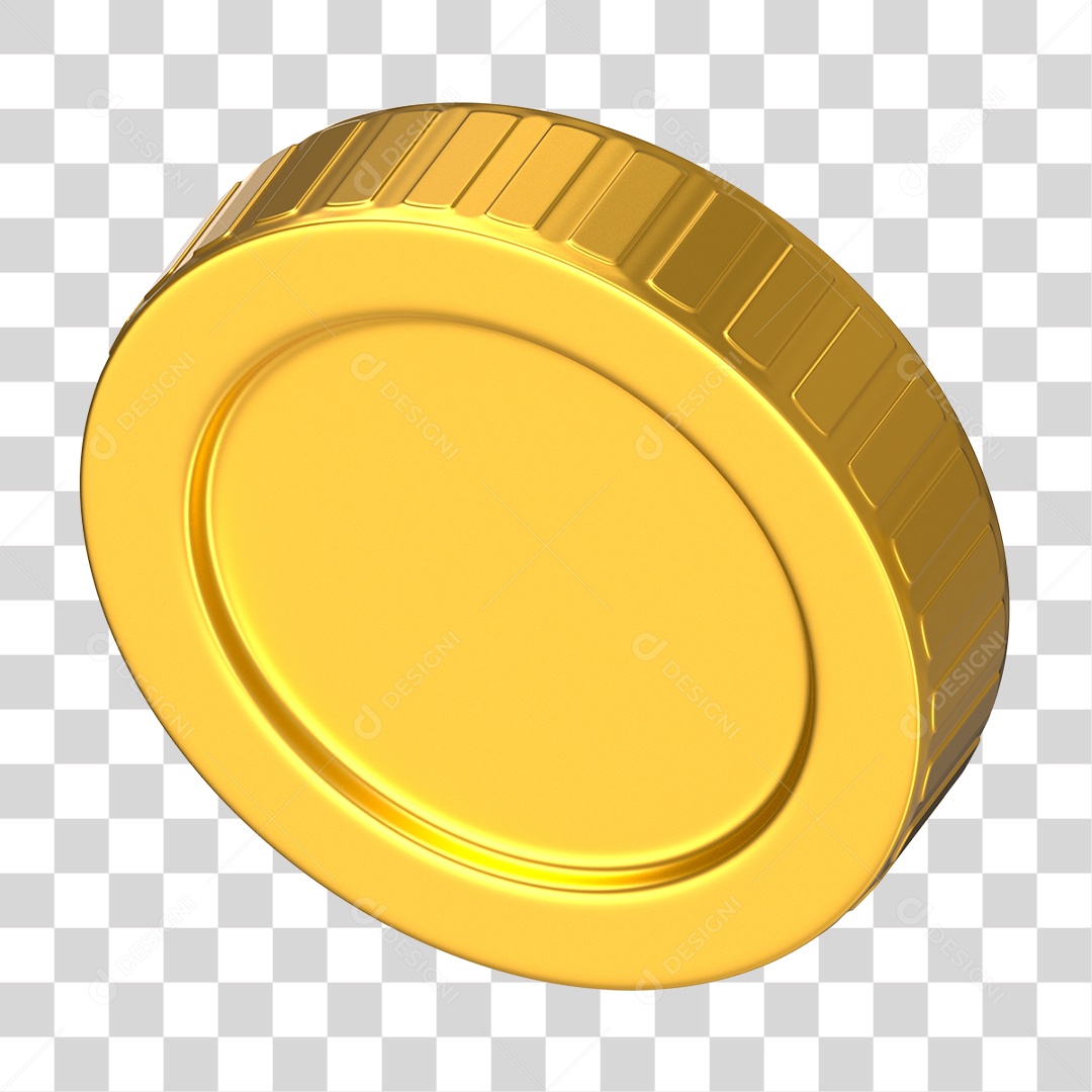 Ícone Moeda de Ouro PNG Transparente