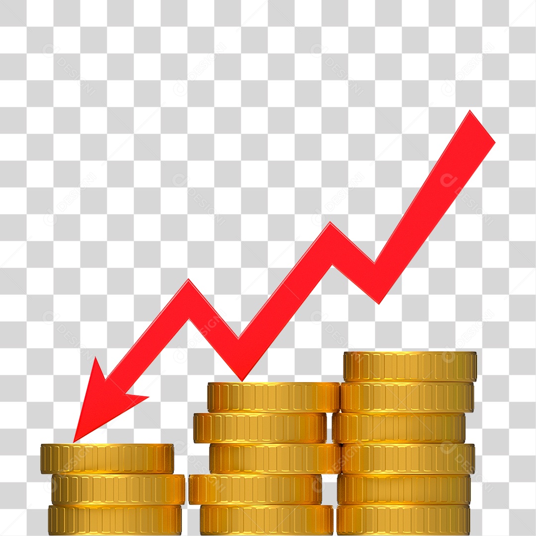 Ícone Moeda de Ouro PNG Transparente