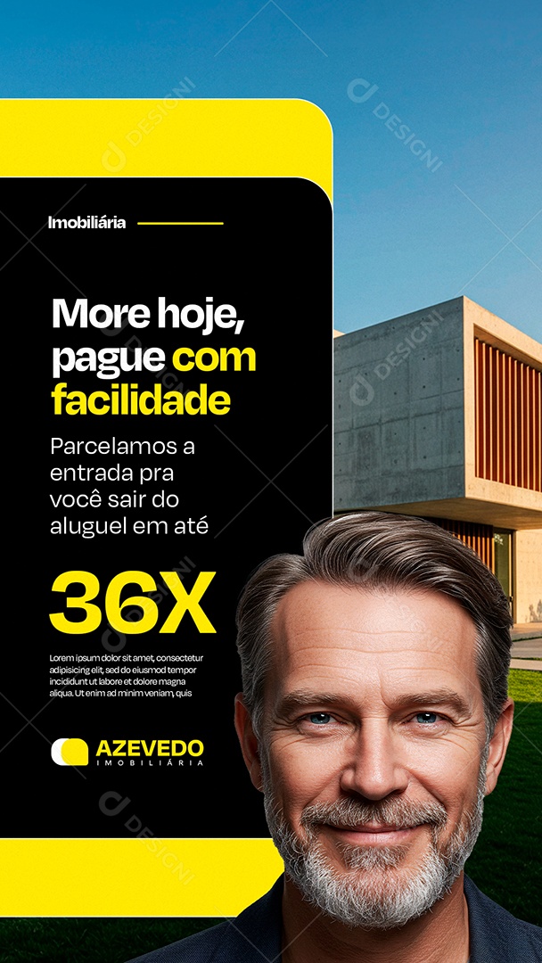 Story Imobiliária More Hoje Pague com Facilidade Social Media PSD Editável