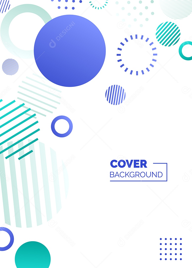 Fundo Geométrico Azul e Verde Formas Abstratas Modernas Minimalista Ilustração Vetor EPS