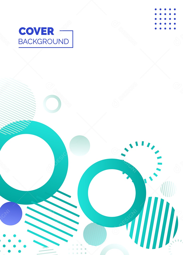 Fundo Geométrico Azul e Verde Formas Abstratas Modernas Minimalista Ilustração Vetor EPS