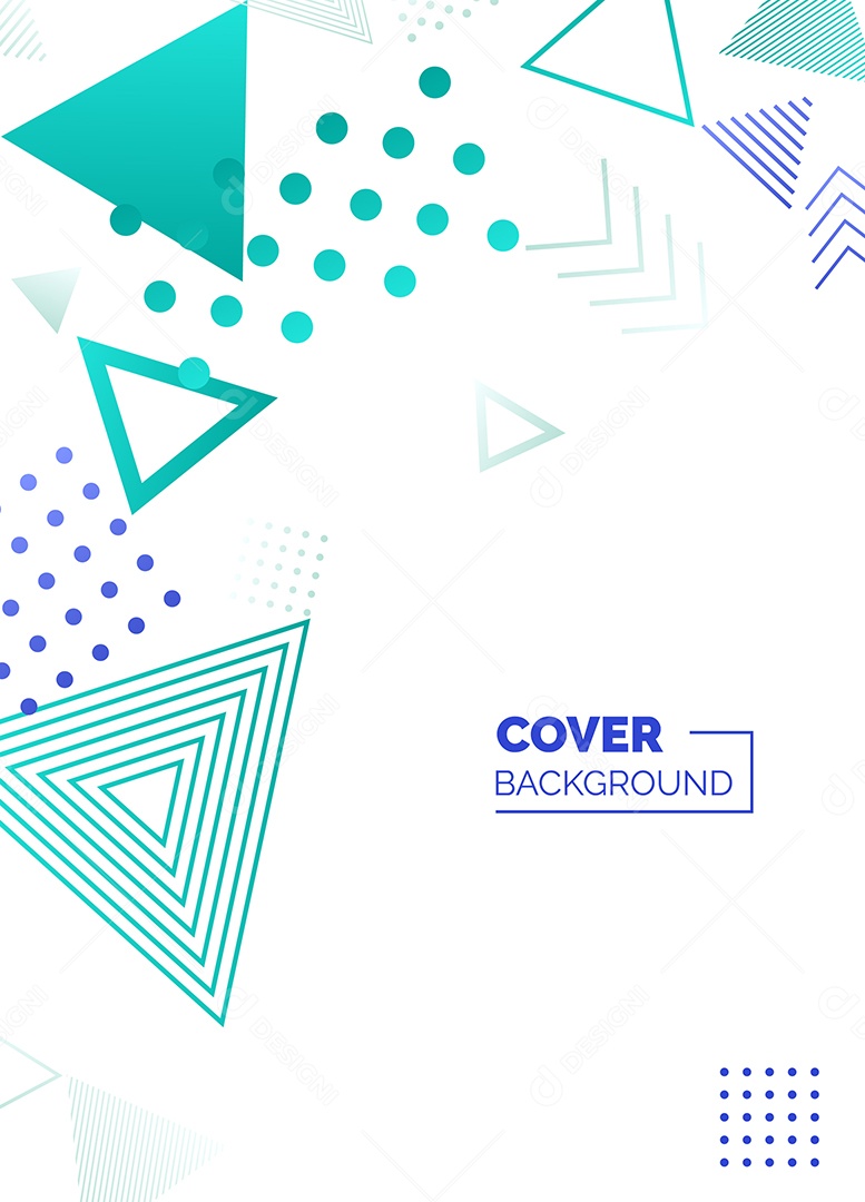 Fundo Geométrico Azul e Verde Formas Abstratas Modernas Minimalista Ilustração Vetor EPS