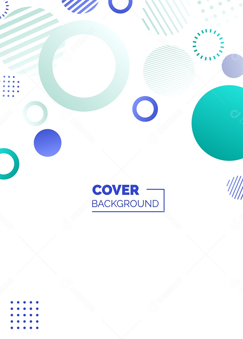 Fundo Geométrico Azul e Verde Formas Abstratas Modernas Minimalista Ilustração Vetor EPS